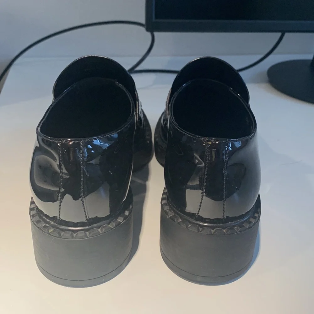 PRADA LOGO LOAFERS - Picture 7 of 7